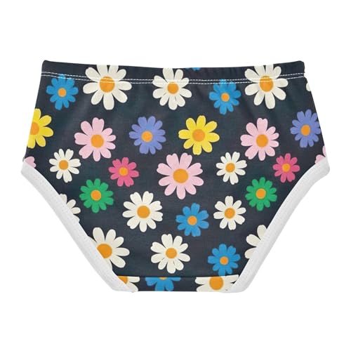 Cotton Girls Underwear Toddler Colorful Daisy Floral White Black Girl Panties Cute Animals Underpants Briefs 2t2