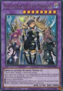 Witchcrafter Vice-Madame MAMA-EN020 Ultra Rare Englisch Boosterfrisch 1. Auflage - Magnificent Mavens - mit ReCollectibles-Versandschutz - für Yu-Gi-Oh!