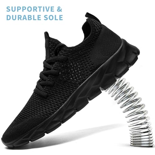 Image of Mens Running Shoes Walking Tennis Sneakers Slip on Gym Workout Athletic Lightweight Casual Sport Shoes