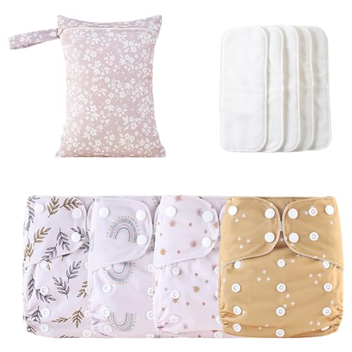 Nappies lavables: pañales de tela infantil, almohadillas flexible...
