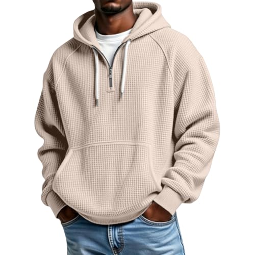 Chaqueta verano hombre casual en punto beige XL, ideal para tardes frescas o ciclismo urbano.