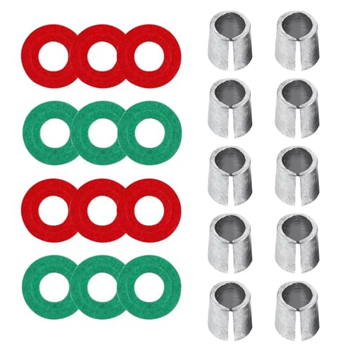 Zikefest 10PCS Car Battery Post Terminal Shims, Car Battery Terminal Shims with 12PCS Washers, for Top Post Battery Post Ends Repair, Universal for Vehicles, SUV, Truck, RV, Boat