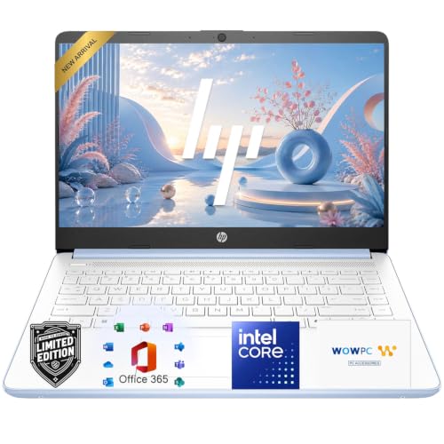 Image of HP 14 inch Laptop Computer, 2026-2027 Edition, Intel N150 Processor, 4GB DDR5 RAM, 128GB SSD, 1TB Cloud Storage, Windows 11 with Microsoft 365