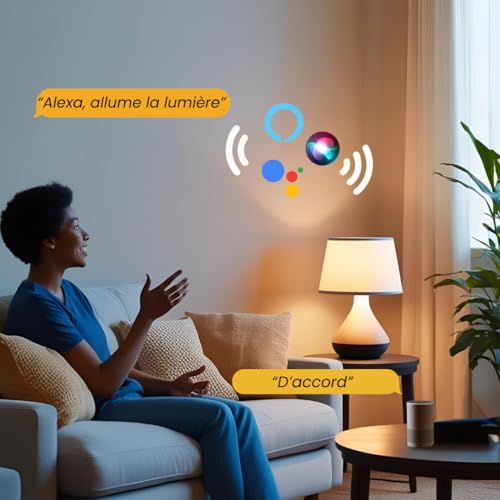 Konyks Priska Duo FR - Enchufe doble Wi-Fi + BT control remoto/apagado, seguimiento del consumo de 2 dispositivos simultáneamente, compatible con Smartlife y Tuya, Amazon Alexa y Google Home - imagen 4