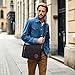 VARLIVOO Bolsos de Hombro para Hombre Bolsa de Mensajero 14 Pulgadas Laptop Bolsas Cruzados Conmutar Viaje Maletín Colegio Trabajo Lona Negro Imagen de VARLIVOO Bolsos de Hombro para Hombre Bolsa de Mensajero 14 Pulgadas Laptop Bolsas Cruzados Conmutar Viaje Maletín Colegio Trabajo Lona Negro