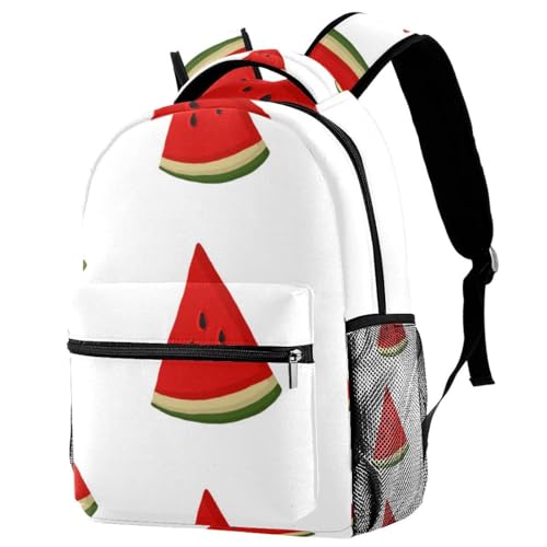 Sac à dos d'école pastèque pour filles et garçons de 29.4x20x40cm