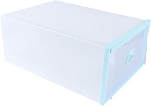 Caja de plástico para almacenamiento de zapatos, organizador de zapatos, cajón transparente apilable para zapatos, estante organizador de zapatos,