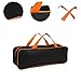 Aymzbd Grill Utensil Storage Bag Grill Bag Multifunctional Lightweight Grill Accessory Storage Bag for BBQ Outdoor Activities Beach, S Orange Black