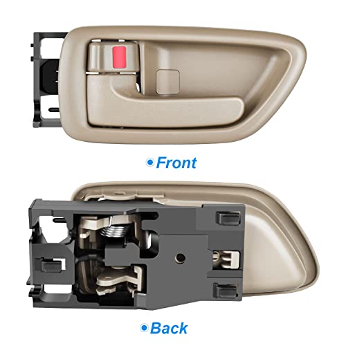 BJYXSHOP Interior Door Handle Front/Rear Left Driver Side for 2001-07 Toyota Sequoia, 2000-2004 Avalon, 2004-2006 Tundra(Crew Cab Only) Replace# 69206AC010E1, 69206-0C030-E1 by BJYXSHOP - Used condition - Image 5