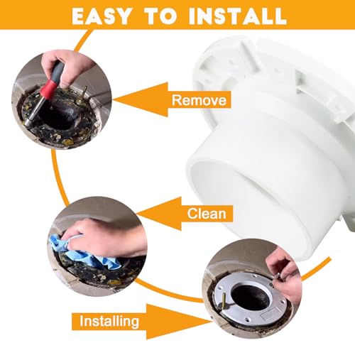 Image of altivox RV Toilet Seal and Socket RV Toilet Flange Kit Compatible with Dometic 300 /310 /320 RV Toilets Replaces 385345892 Flange and 385311658 Flush Seal and 385311652 RV Toilet Seal (3 in 1)