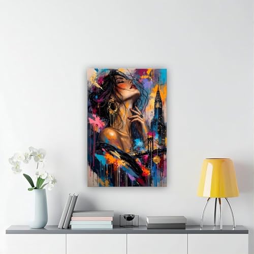 Impression sur toile figurines féminines art bohème chic