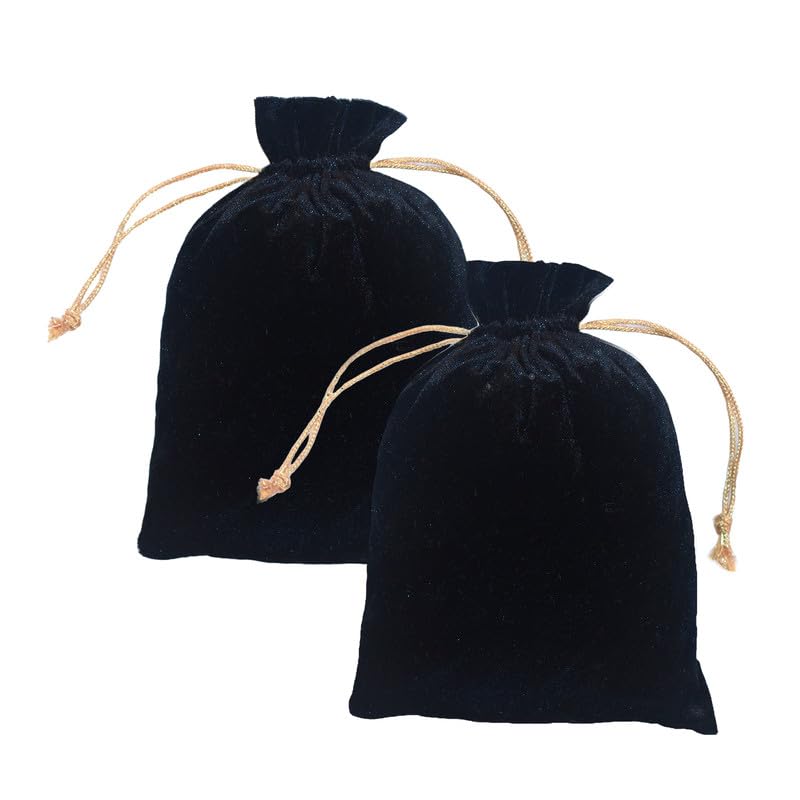 DLC set of 2 Velvet Potli Bags for Return Gifts, inch pouch for Wedding gifts, Women Jwellery Handbag