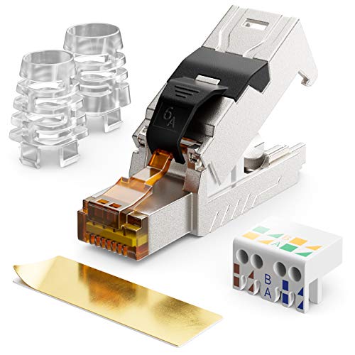 RJ45 Stecker deleyCON CAT 6a Netzwerkstecker mit LSA