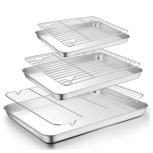 TeamFar Versatile Baking Sheet Rack Set