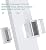 Baboni 3-Flap Pet Door for Wall, Steel Frame and Telescoping Tunnel, Aluminum Lock, Double Flap Dog Door and Cat Door, Strong and Durable (Pets Up to 220 Lb) -X-Large