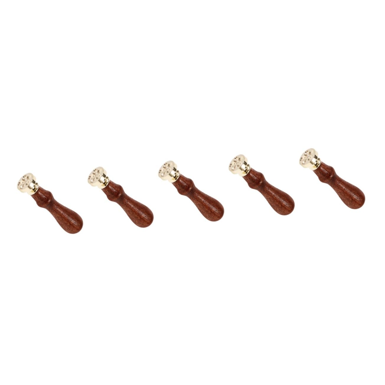 DOITOOL 5 Juegos Sello de Cera Madera y Cabezal de Kit de Sello Envelopes Embellecer y Cartas de Flor de Cerezos