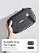 UGREEN Travel Accessories Bag, Portable Cable Organiser Travel Electronics Organiser Small Gadget Cable Bag Pouch, Hard Case for Charger Adapter Power Bank Hard Drive(Black)