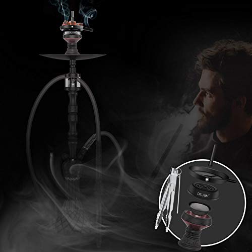 DILAW® Shisha Steinkopf Set Kaminkopf Big Tabaksieb Kohlezange Kaminaufsatz Tabak Kopf, Farbe:Pink – Bild 8