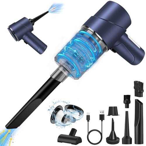 TENGWUDZ Aspirateur de Voiture sans Fil 3 en 1, Aspirateur à Main Puissant et souffleur d'air 120W,...