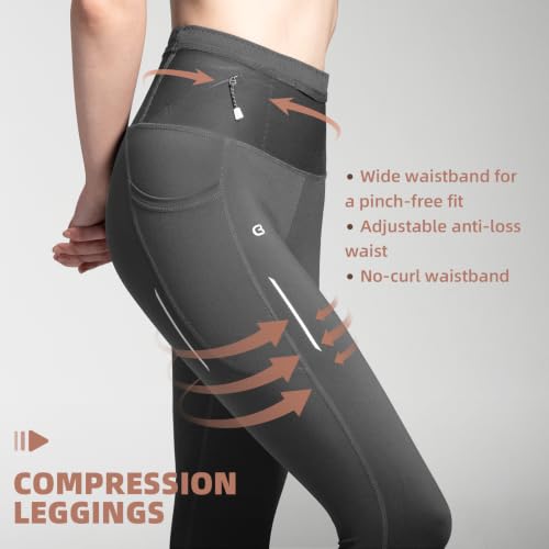 Image of Running Leggings for Women High Waisted Compression Pants for Yoga Workout