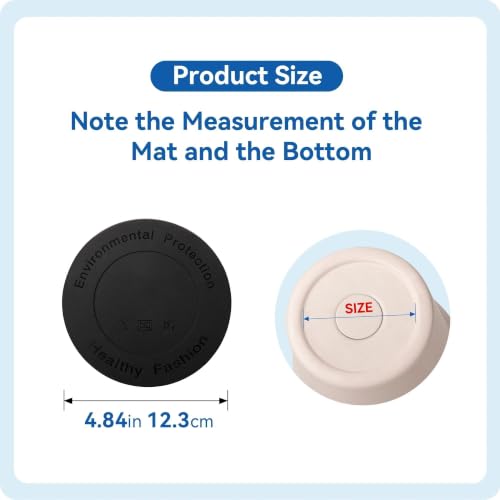 Image of Silicone Bottom Protector for 4.84 inch 123mm Mugs and Other Containers(2 Pack)