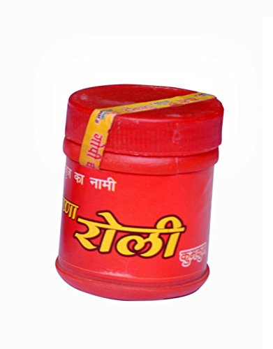 Krisah Tilak/Tika Stamps with Roli/Chandan Powder Metal Silver Small (6)