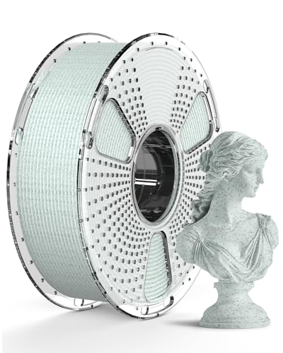 Image of SUNLU High Speed Marble PLA Filament, 600mm /s High Speed PLA 3D Printer Filament, Natural Marble-Like Texture, Smooth Printing, 1kg (Light Cyan)