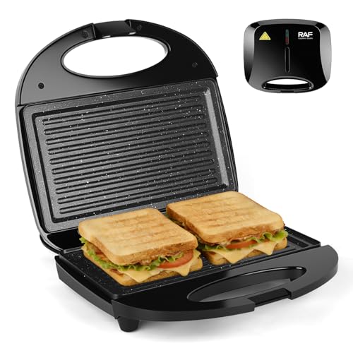 Catálogo para Comprar On-line Parrilla Sandwichera Top 10. 46 FAYCUCHO Sandwichera Eléctrica 850W, Panini Electrica con Recubrimiento Antiadherente, Máquina para Hacer Filetes Eléctrica Con luz Indicadora y Fácil de Limpiar