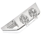 HECASA Center Cup Holder Panel Compatible with 2003-2016 Freightliner Century Columbia Coronado Replacement for A18-41157-002 ABS Plastic Chrome
