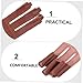Mipcase 1pc Finger Tab Genuine Cow Leather Protector Lightweight Recurve Finger Guard Comfortable for Hunting and Shooting Practice