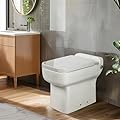 Compact Dual-flush Macerating Toilet,One Piece Toilet Built In 600watt Macerator Pump for Basement,Bathroom,Sink,Toilet,Upflush Toilet with Remote Control