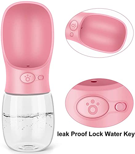 Kalimdor Dog Water Bottle, 12oz Leak Proof Portable Puppy Water Dispenser with Drinking Feeder for Pets Outdoor Walking… - Image 5