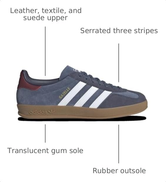 Image of adidas Originals Gazelle Indoor - Men's (JI3522, Preloved Ink /White /Shadow Navy)