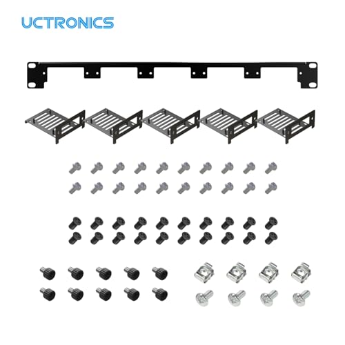 Support rack 1U Raspberry Pi 5 compatible SSD 2.5 pour stockage interne étendu