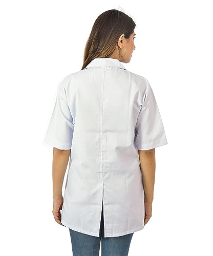 Image of Presents Unisex Cotton Half Sleeves Doctor Coat With Three Pockets (Pack Of 1)