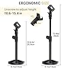 Mic Stand, Ohuhu Microphone Stand, Adjustable Mic Stand Desk with 180° Adjustable Clip, Metal 5/8" Male to 3/8" Female Adapter Compatible with Blue Yeti Snowball & Other Microphones #1