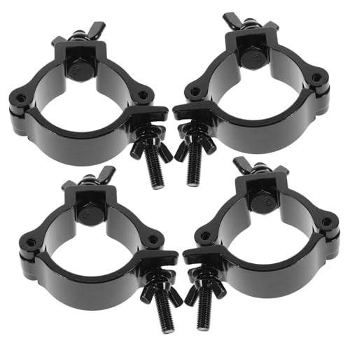Pinces O noires haute dureté faciles à retirer pour projecteurs de scène pack de 4