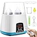 SaponinTree Calienta Biberones, 6 en 1 Multifuncional Calentador Biberones Portátil de Botellas Electrónico Termostato con Pantalla LCD, Esterilizador y Calentación para Leche Fórmula Potitos