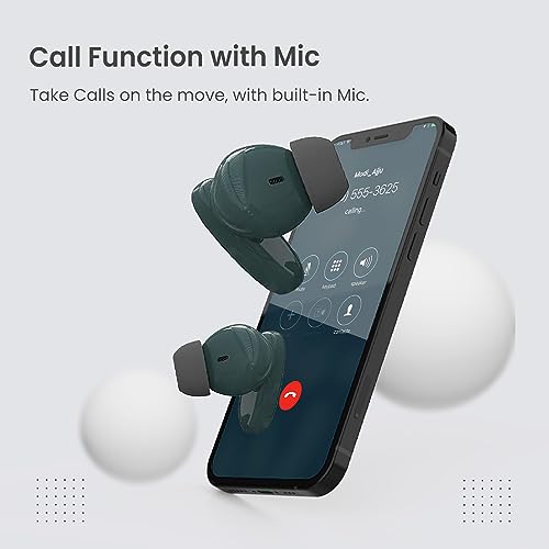 Image of VARNI Big-B Earbuds with 80Hrs Playtime,Touch Control, Lighting Fast Charging,IPX5 Bluetooth Headset (Black, True Wireless) (Green)