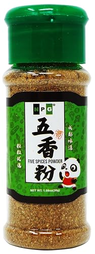 NPG Authentic Chinese Five Spice Blend 1.05 oz, Gluten Free, All Natural Ground Chinese 5 Spice Powder, No Preservatives No M