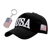 EIKOU USA Baseball Cap Polo Style Embroidered Dad Hat Adjustable American Flag for Men and Women（Co