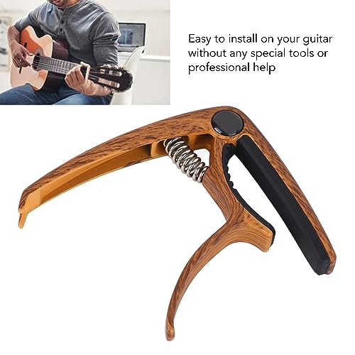 Guitarra Elétrica Capo Metal Maple Bass Capo Tensão de Mola Ajustável Capo para Baixo Ukulele Acústi