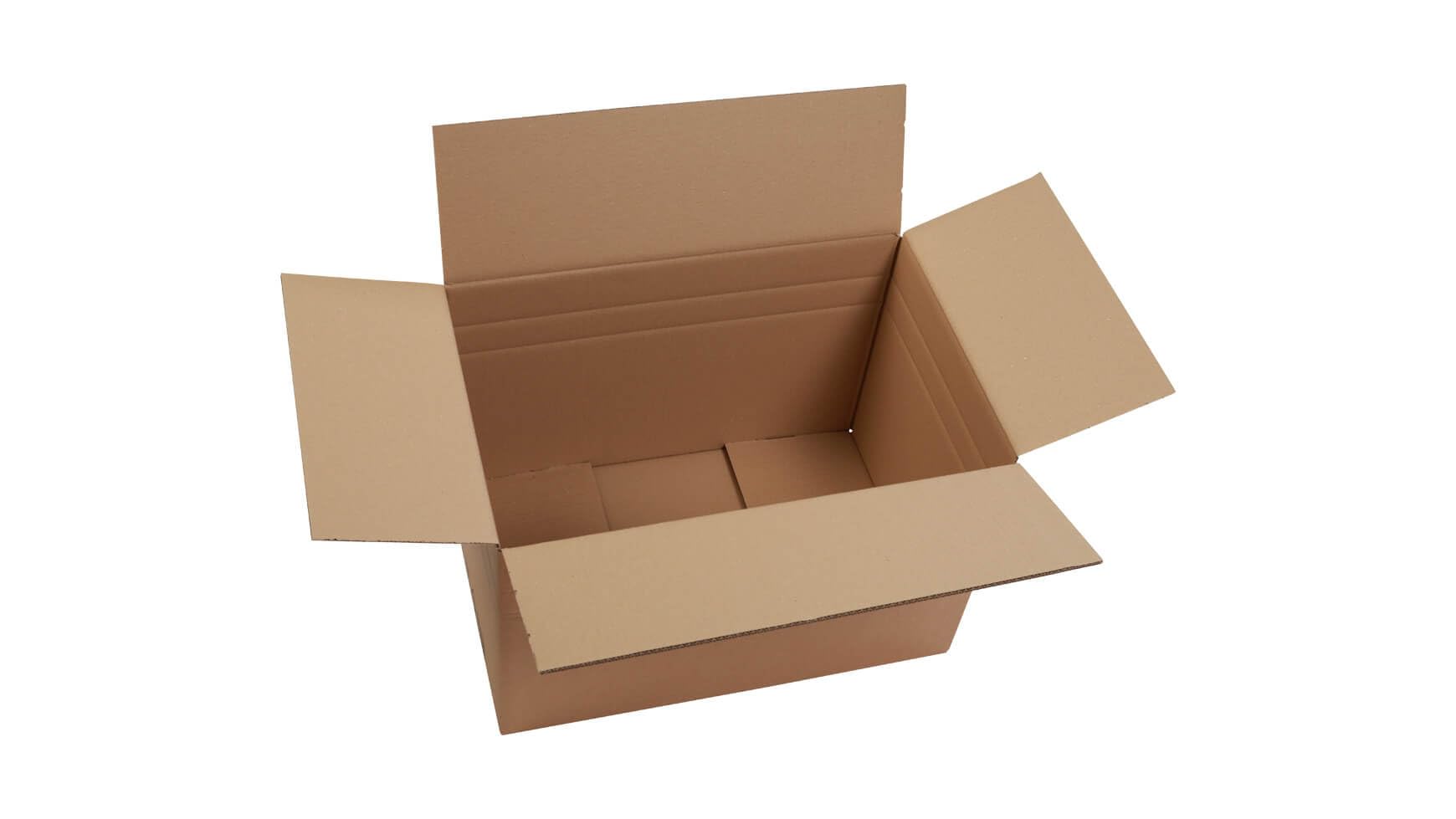 50x Versandkarton Faltkarton mit Höhenriller DHL Paket L 600 x 400 x 400 mm Braun