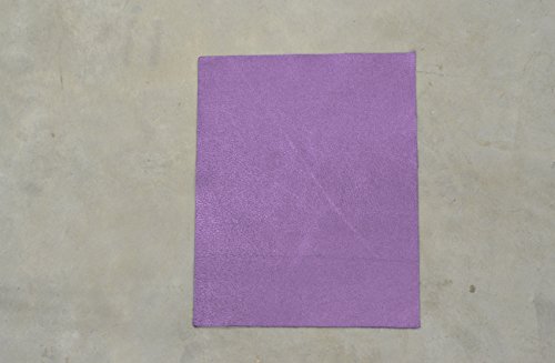 The Leather Guy - Purple Reign Metallic Vegas Cowhide Leather 8\"x10\" Pre-Cut Sheet 2-3oz Full Grain Fashion Prints for Leatherworking and Crafting
