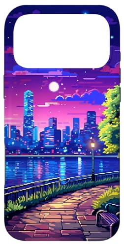 New York City Evening Synthwave ���g�� �s�N�Z���A�[�g �X�}�z�P�[�X iPhone 17 Pro Max �p