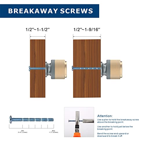 Elebuild 10 Pack 1" Cabinet Knobs Aluminum Gray And Gold Drawer Knobs For Kitchen Bathroom Bedroom Wardrobe Hardware #TOP3