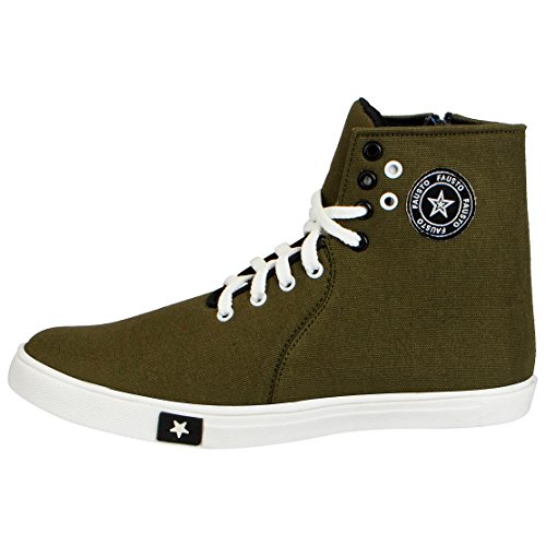Image of FAUSTO Men's High Ankle Sneakers Casual Shoes