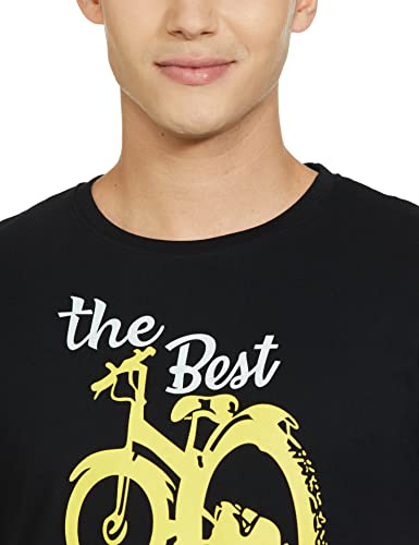 Image of AMIGOS Men's Solid Regular Fit T-Shirt