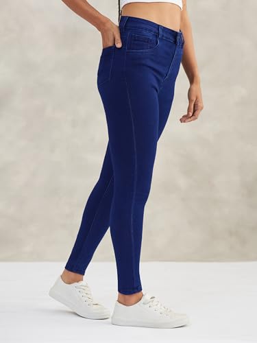 Image of Dolce Crudo Distressed High Rise Skinny Jeans for Women