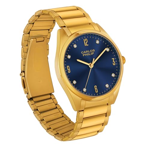 Image of Carlos Philip Axis Series Luxury Analog Watch for Men | Stainless Steel Strap | Japanese Miyota Movement | Stylish Water-Resistant Classic Timepiece
